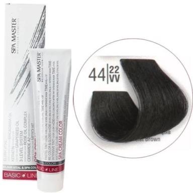 44/22VV Интенсивный фиолетовый шатен SPA Cream Color Профессиональный краситель для волос