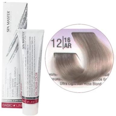 12/16AR Специальный светлый холодный розовый блонд SPA Cream Color Профессиональный краситель для волос