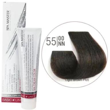 55/OONN Светлый шатен усиленный SPA Cream Color Профессиональный краситель для волос