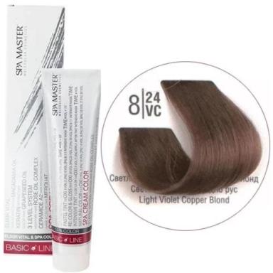 8/24VC Светлый перламутровый медный блонд SPA Cream Color Профессиональный краситель для волос