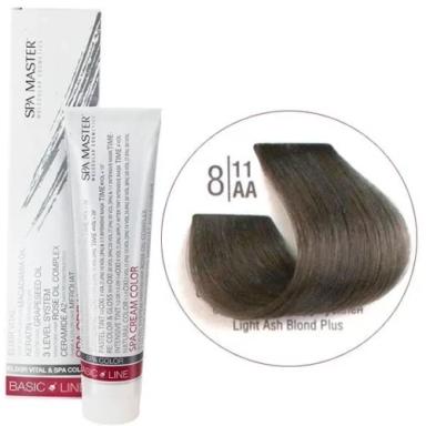 8/11AA Светлый очень пепельный блонд SPA Cream Color Профессиональный краситель для волос