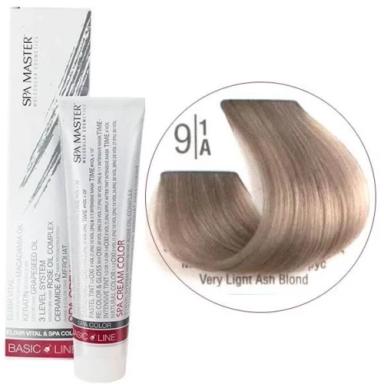 9/1A Очень светлый пепельный блонд SPA Cream Color Профессиональный краситель для волос