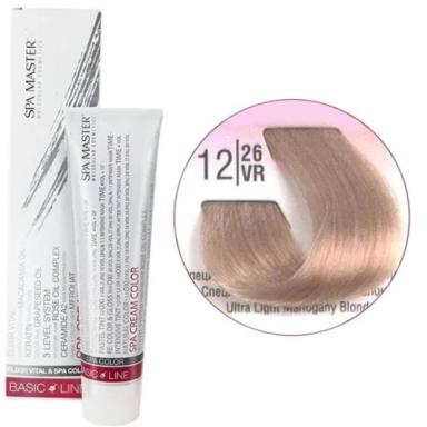 12/26VR Спеціальний світлий махагоновий блонд SPA Cream Color Професійний барвник для волосся