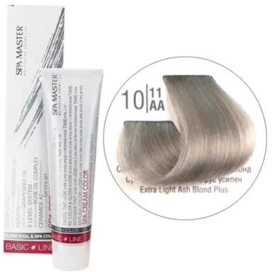 10/11AA Надсвітлий дуже попелястий блонд SPA Cream Color Професійний барвник для волосся
