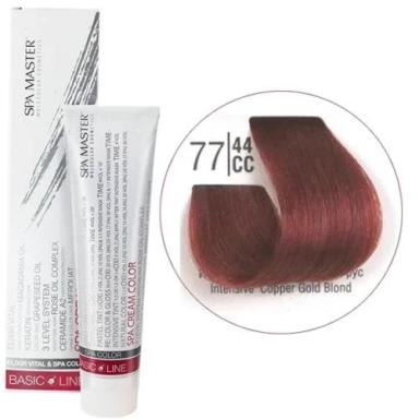77/44CC Інтенсивний мідний блонд SPA Cream Color Професійний барвник для волосся