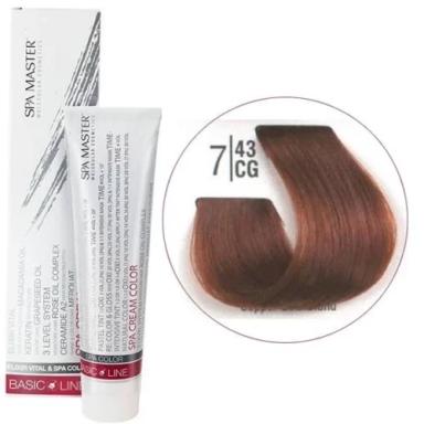 7/43CG Рудий блонд SPA Cream Color Професійний барвник для волосся