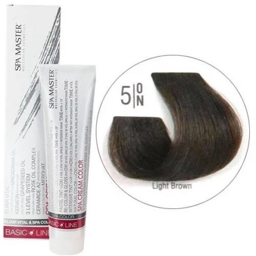 5/ON Светлый шатен SPA Cream Color Профессиональный краситель для волос