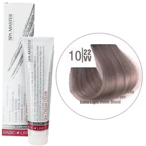 10/22VV Сверхсветлый перламутровый блонд SPA Cream Color Профессиональный краситель для волос