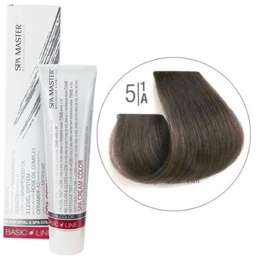 5/1A Светлый пепельный шатен SPA Cream Color Профессиональный краситель для волос