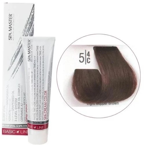 5/4C Светлый медный шатен SPA Cream Color Профессиональный краситель для волос