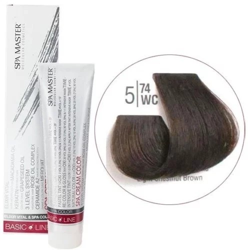 5/74WC Светлый каштановый шатен SPA Cream Color Профессиональный краситель для волос