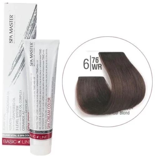 6/76WR Темный палисандровый блонд SPA Cream Color Профессиональный краситель для волос