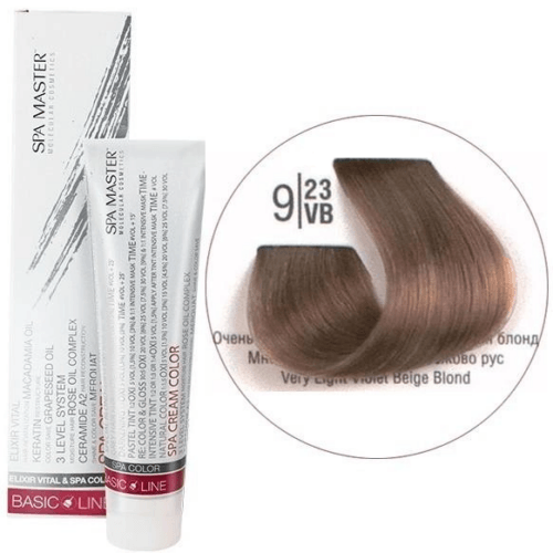 9/23VB Очень светлый перламутровый бежевый блонд SPA Cream Color Профессиональный краситель для волос