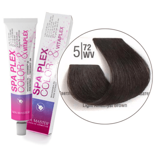 5/72WV Светлый коричневый перламутровый шатен SPA Cream Color Профессиональный краситель для волос