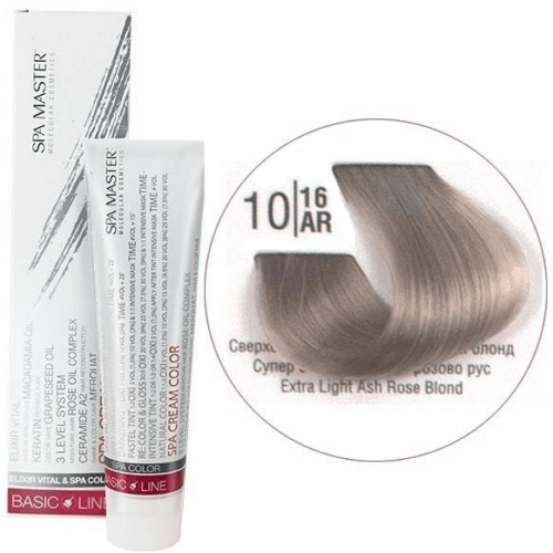 10/16AR Надсвітлий холодний рожевий блонд SPA Cream Color Професійний барвник для волосся