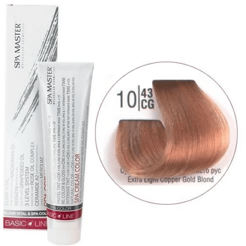10/43CG Надсвітлий рудий блонд SPA Cream Color Професійний барвник для волосся