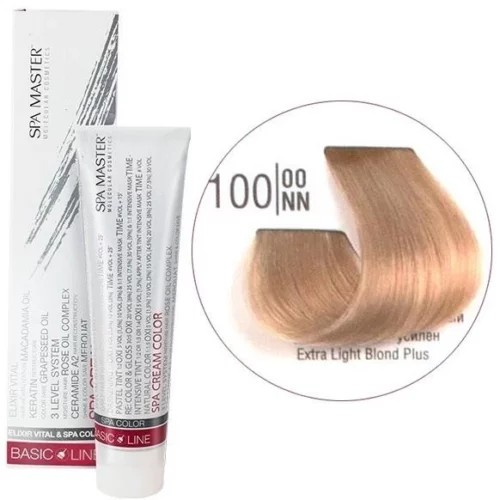 100/OONN Надсвітлий блонд посилений SPA Cream Color Професійний барвник для волосся