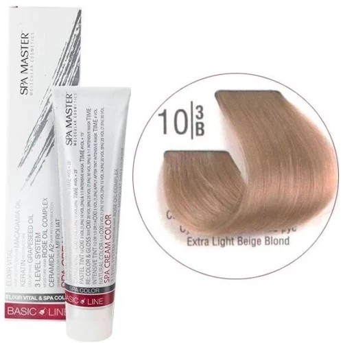 10/3B Надсвітлий бежевий блонд SPA Cream Color Професійний барвник для волосся