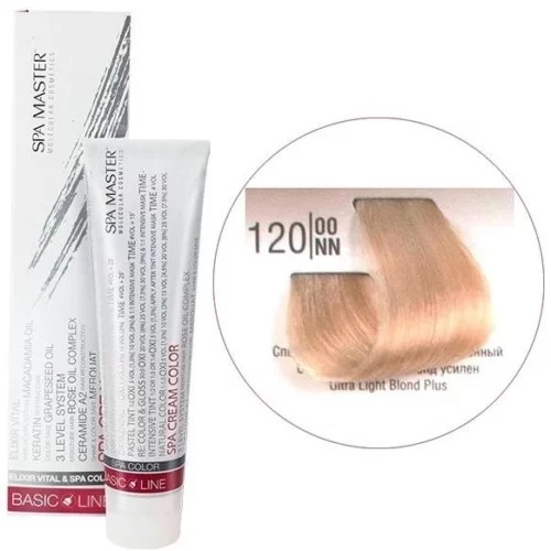 120/OONN Спеціальний світлий блонд посилений SPA Cream Color Професійний барвник для волосся