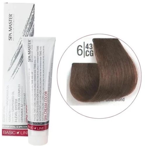 6/43CG Темний рудий блонд SPA Cream Color Професійний барвник для волосся