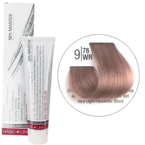 9/76WR Дуже світлий палісандровий блонд SPA Cream Color Професійний барвник для волосся