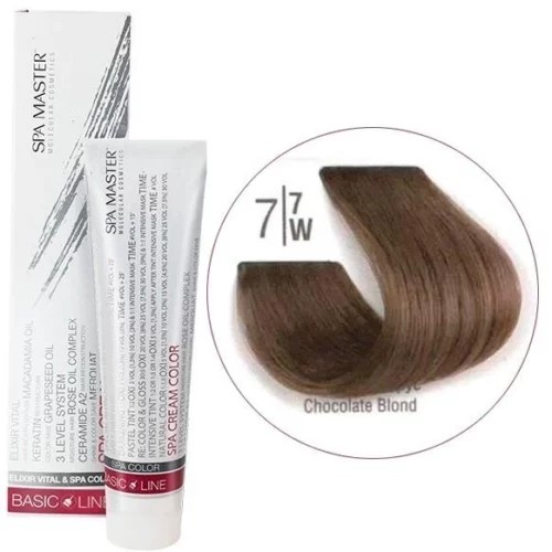 7/7W Коричневий блонд SPA Cream Color Професійний барвник для волосся