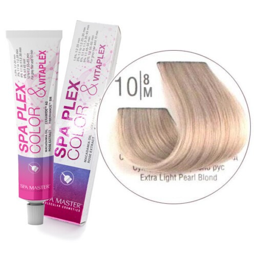 10/8M Надсвітлий матовий блонд SPA Cream Color Професійний барвник для волосся