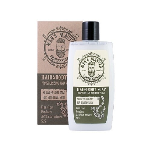 ММ06 Бодрящее мыло для тела и волос - Водоросли и мята Мens Master Professional