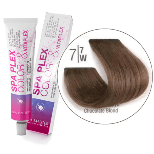 7/7W Коричневый блонд SPA Cream Color Профессиональный краситель для волос
