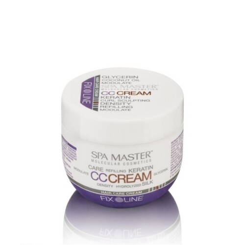 Ущільнюючий крем для волосся з кератином і кокосовим маслом SM 126 (100мл) Spa Master Professional