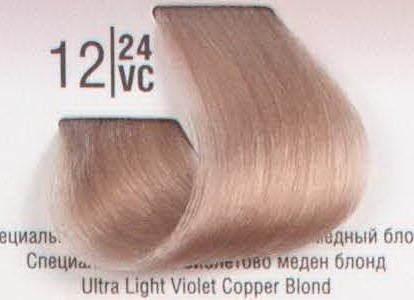 12/24VC Спеціальний світлий перламутровий мідний блонд SPA Cream Color Професійний барвник для волосся