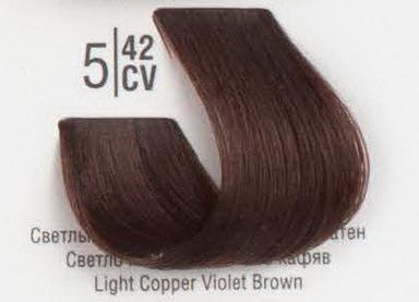 5/42CV Світлий мідний перламутровий шатен SPA Cream Color Професійний барвник для волосся