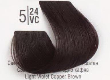 5/24VC Світлий перламутровий мідний шатен SPA Cream Color Професійний барвник для волосся