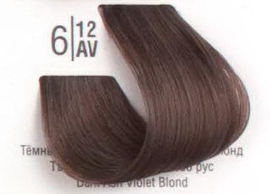 6/12AV Темний холодний перламутровий блонд SPA Cream Color Професійний барвник для волосся