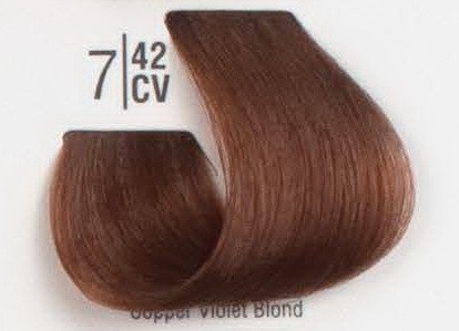 7/42CV Мідний перламутровий блонд SPA Cream Color Професійний барвник для волосся