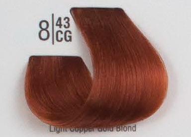 8/43CG Світлий рудий блонд SPA Cream Color Професійний барвник для волосся