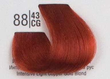 88/43CG Інтенсивний світлий рудий блонд SPA Cream Color Професійний барвник для волосся
