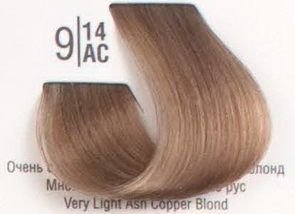 9/14АС Дуже світлий холодний шоколадний блонд SPA Cream Color Професійний барвник для волосся