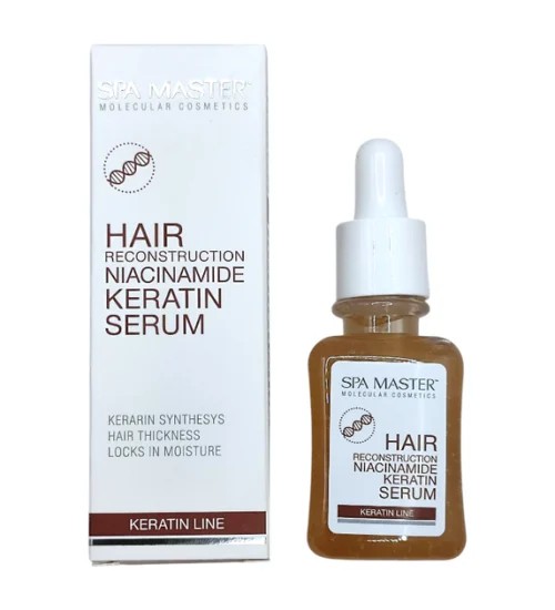 Кератиновий серум для реконструкції волосся з ніацинамідом (45мл) SM304
